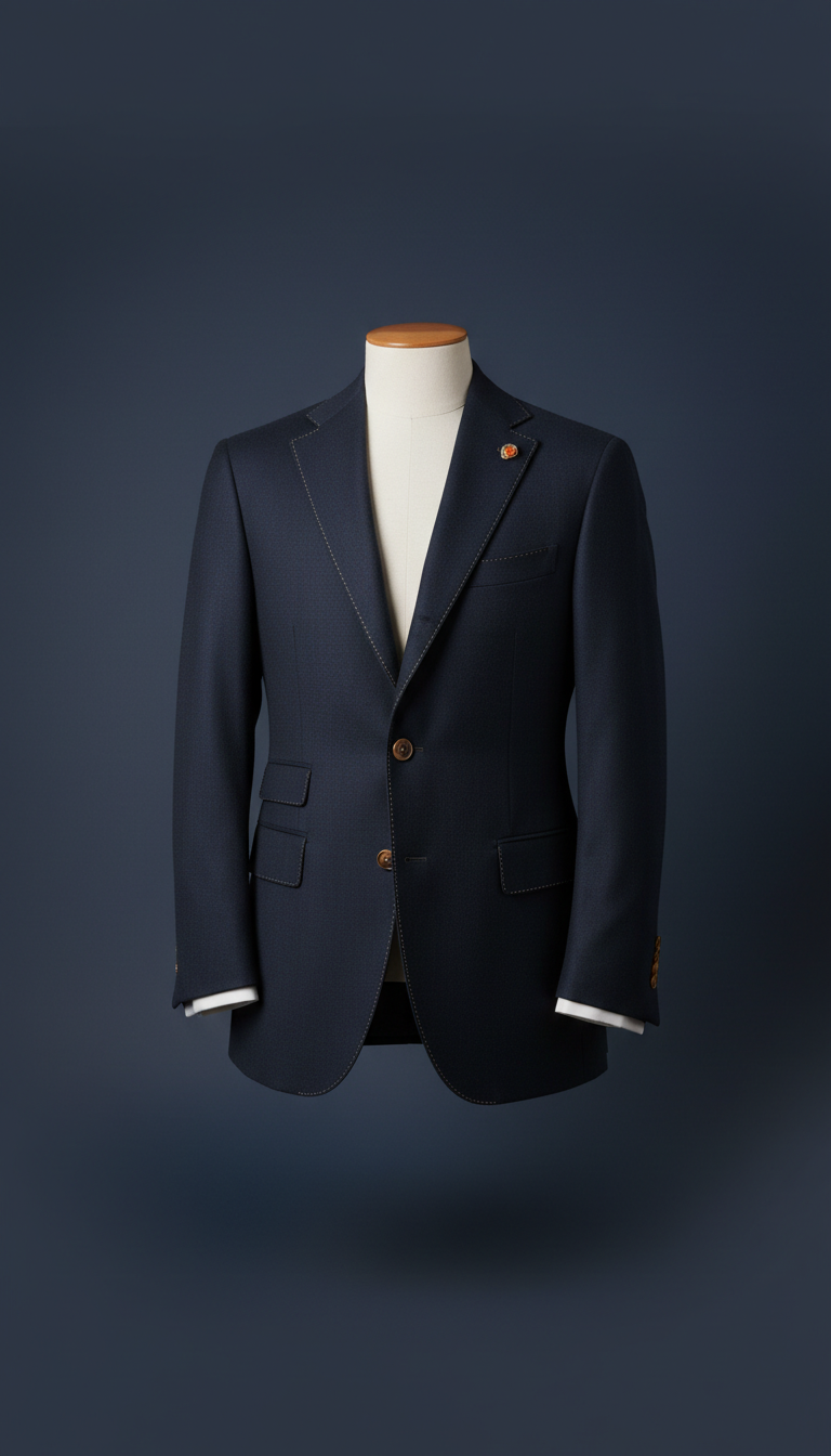 Ink Navy Italian Wool Suit